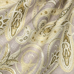 Lazily Paisley : Stone - Fabric