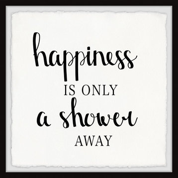 "Shower Happiness" Framed Painting Print, 24"x24"