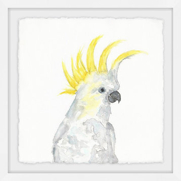 "Cockatoo II" Framed Painting Print, 32"x32"