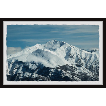 "Snow-Capped Mountains" Framed Painting Print, 24x16