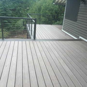 Sammamish custom deck using Wolf decking