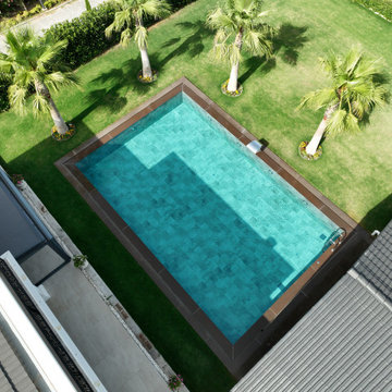 Antique Grey Porcelain Tiles -Urla,İzmir Villa