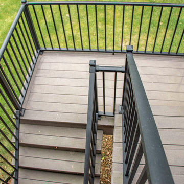 Outdoor Room Deck with Grilling and Beverage Center