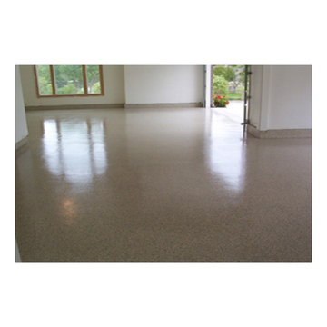 Granite-style epoxy floor