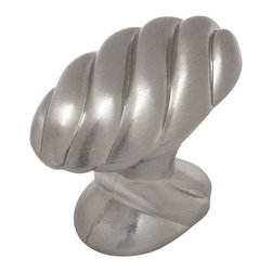 Cosmas - Cosmas 1471SN Satin Nickel Twist Cabinet Knob [5-PACK] - Cabinet And Drawer Knobs