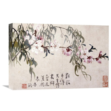 "Willow and Peach Blossoms" Artwork