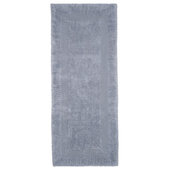 Striped Grey Bathroom Rug Set 3 Pieces Gray Ultra Soft, Non Slip