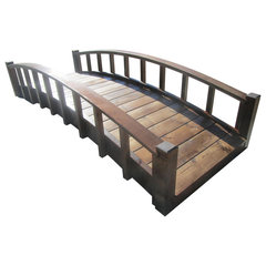 SamsGazebos 6-foot Japanese Zen Wood Garden Bridge | Bridges