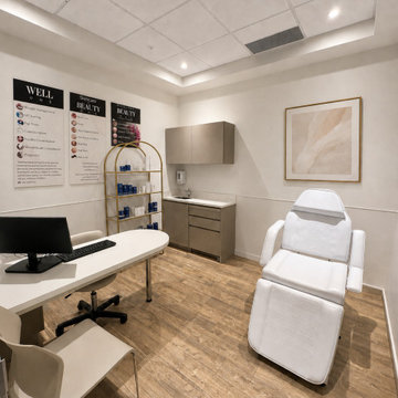 Medical Examination Room with Integrated Workstation