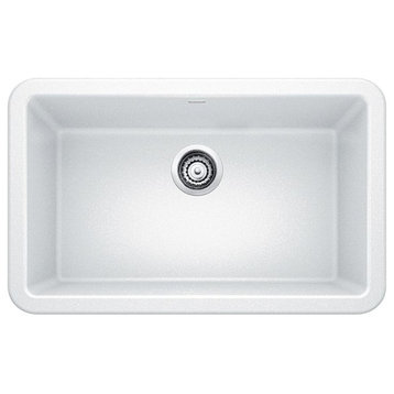 Blanco Ikon Silgranit 30" Apron Front Kitchen Sink, White