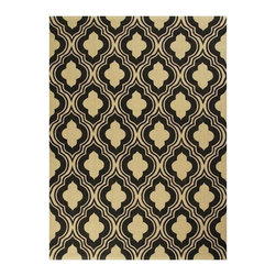 Kas Rugs - Palace Row Black/Beige 6 ft. 6 in. x 9 ft. 6 in. Area Rug - Rugs