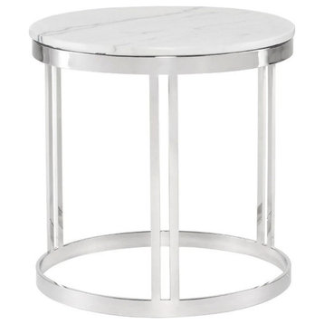 Marion Silver Side Table
