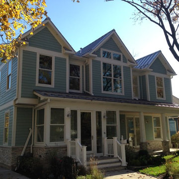 Northbrook Modern Craftsman Close-up Front View