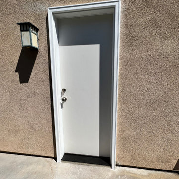 Side entry doors.