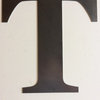 Rustic Large Letter "T", Clear Coat, 24"