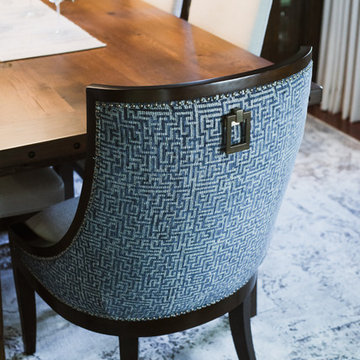 Host Dining Chair with Accent fabric