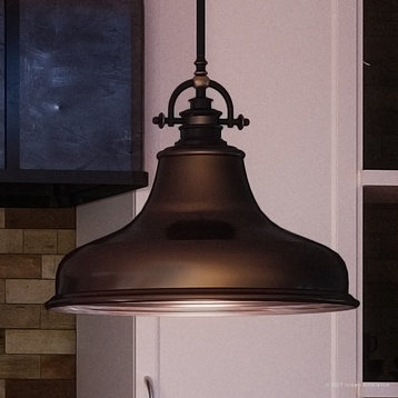 Luxury Industrial Bronze Hanging Pendant Light, UQL2288, Sonoma Collection