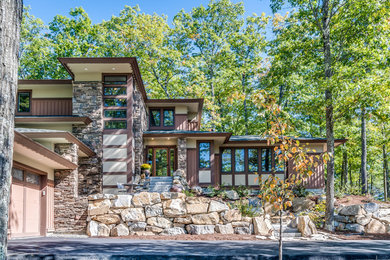 Example of a trendy exterior home design in Boston