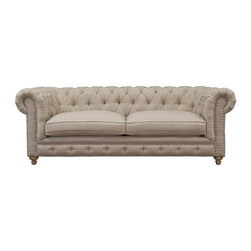 Oxford Linen Sofa - Sofas
