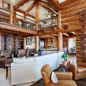 North Carolina Handcrafted Log Home - Lake Gaston Residence