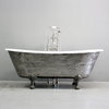 The Colchester 68" Cast Iron French Bateau Tub With Drain