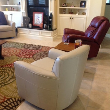 Custom ordered furniture and window treatments