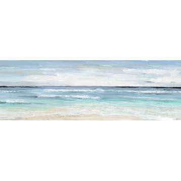 "Crashing Ocean Waves" Painting Print on Wrapped Canvas