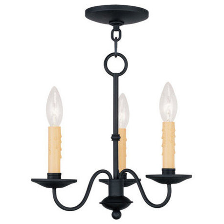 Heritage Mini Chandelier, Black