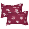 Texas A&M Aggies Pillowcase Pair, Solid, Includes 2 Standard Pillowcases, King