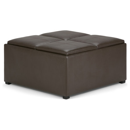 Avalon Square Coffee Table Storage Ottoman