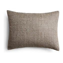 Vera Wang Marble Shibori Fold And Stitches Decorative Pillow, 15" x 22" - Bloomi - Products