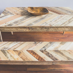 Handmade Chevron Design Dining Table - Products