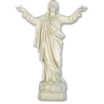 Jesus Sacred Heart Blessing 30"H Religious Sculpture