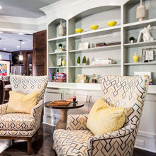Built in shelving decor