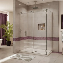 Fleurco Kinetik In-Line KR 45"- 48" Door with Return Panel and Flush-Pull Handle - Bath Products