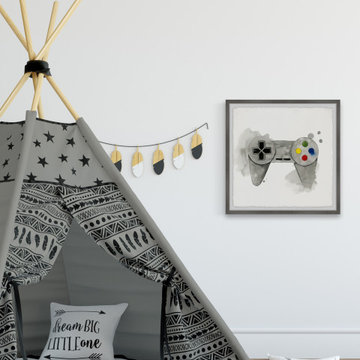 "Gamer III" Framed Painting Print