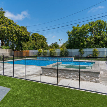 Rancho Palos Verdes Backyard Retreat – Pool, BBQ, and Hardscaping Transformation