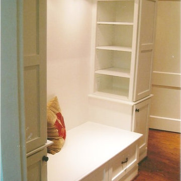 Custom Shelving Unit with Seat