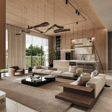 Luxury Modern Minimalist Villa Interior Design | Meydan, Dubai
