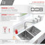 STYLISH 30" Premium Handcrafted Undermount 16G Stainless Steel Sink With Grids