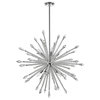 Z-Lite 4002-10 Soleia 10 Light 37"W Crystal Sputnik Chandelier - Chrome