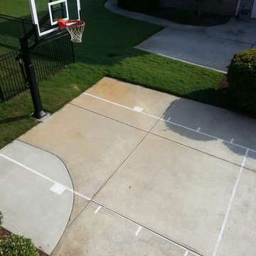 Ronald G's Pro Dunk Gold Basketball System on a 27x30 in Snellville, GA