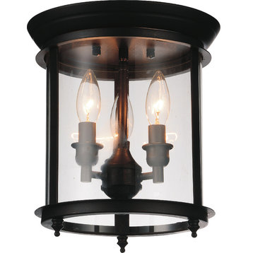 Desire 3 Light Cage Flush Mount With Oil Rubbed Bronze Finish