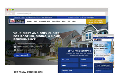 First American Roofing Website Design & Development