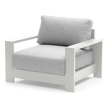 Outdoor & Patio Seating Furniture - 1 Seater Sky Armchair - White