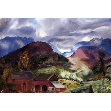 George Wesley Bellows Snow Capped Mountains Wall Decal