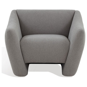 Safavieh Couture Stefanie Modern Accent Chair, Light Grey