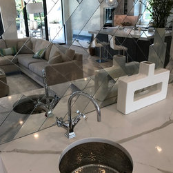 Antique Mirror Wet Bar - Mosaic Tile