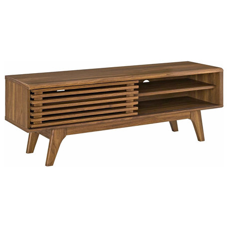 Render TV Stand, Walnut, Walnut, 48"