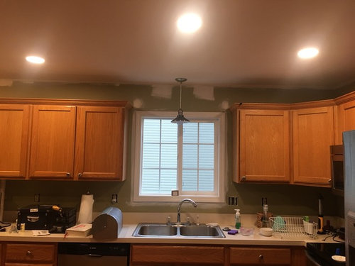 Please Look At My New Recessed Lights, How To Install Recessed Lighting Over Kitchen Sink